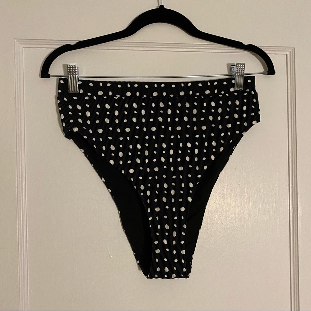 NWT Aerie High Rise Ribbed Bikini Bottom